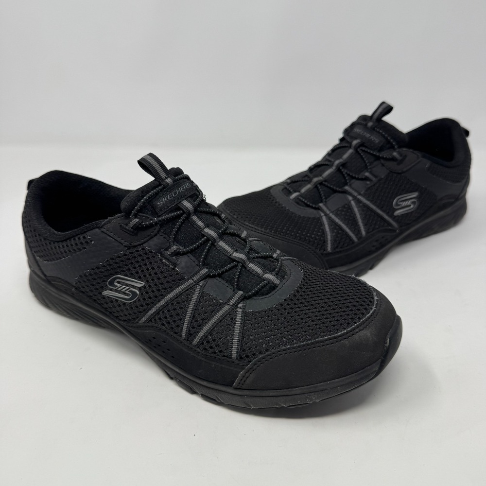 Skechers Black Gratis Sport Slip On Shoes #104282W Women's Size 7.5